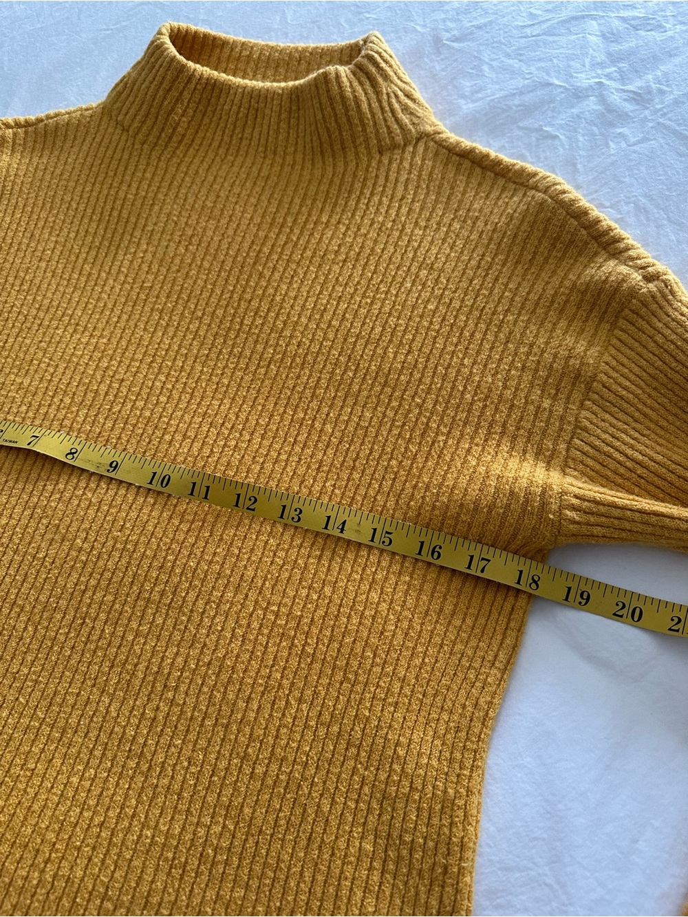BP Nordstrom Ribbed mock sweater in mustard size medium - Picture 7 of 12